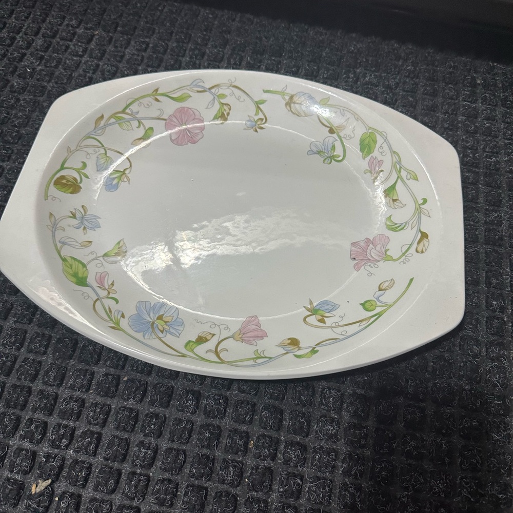 vintage J & G Meakin. Elegant Floral Oval Serving Platter